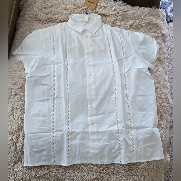 MAPICK Men's Cuban Guayabera Casual Beach Shirt #864-867 - Picture 3 of 10